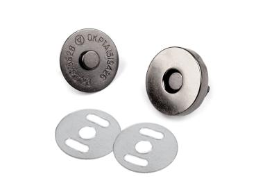 Taschenverschluss Magnetisch Ø18mm Nickel schwarz